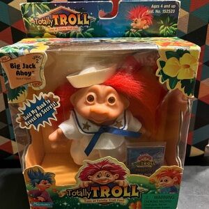 2001 Playmates Totally Troll Series 2 Big Jack Ahoy Figure Sealed Collectible